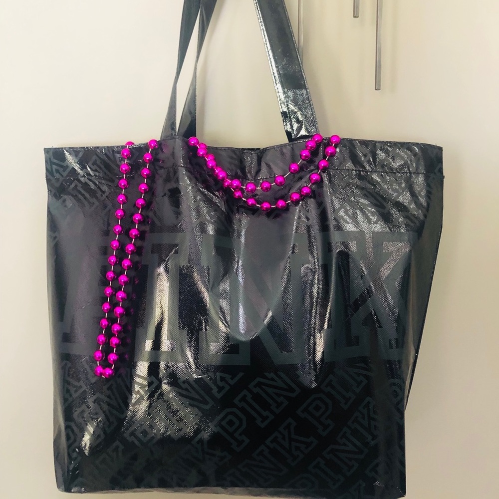 Pink Victoria’s Secret Black 🖤 Tote 💞💞💞
